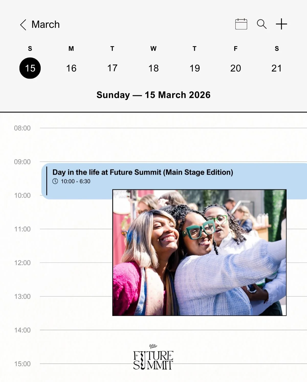 Want an inside look at this Sunday&rsquo;s Future Summit schedule? 👀⁠

Here&rsquo;s a peek at what we have planned, and yes, there&rsquo;s still time to join us for FREE.⁠
⁠
Comment &ldquo;Future&rdquo; and we&rsquo;ll send you the link to RSVP.⁠