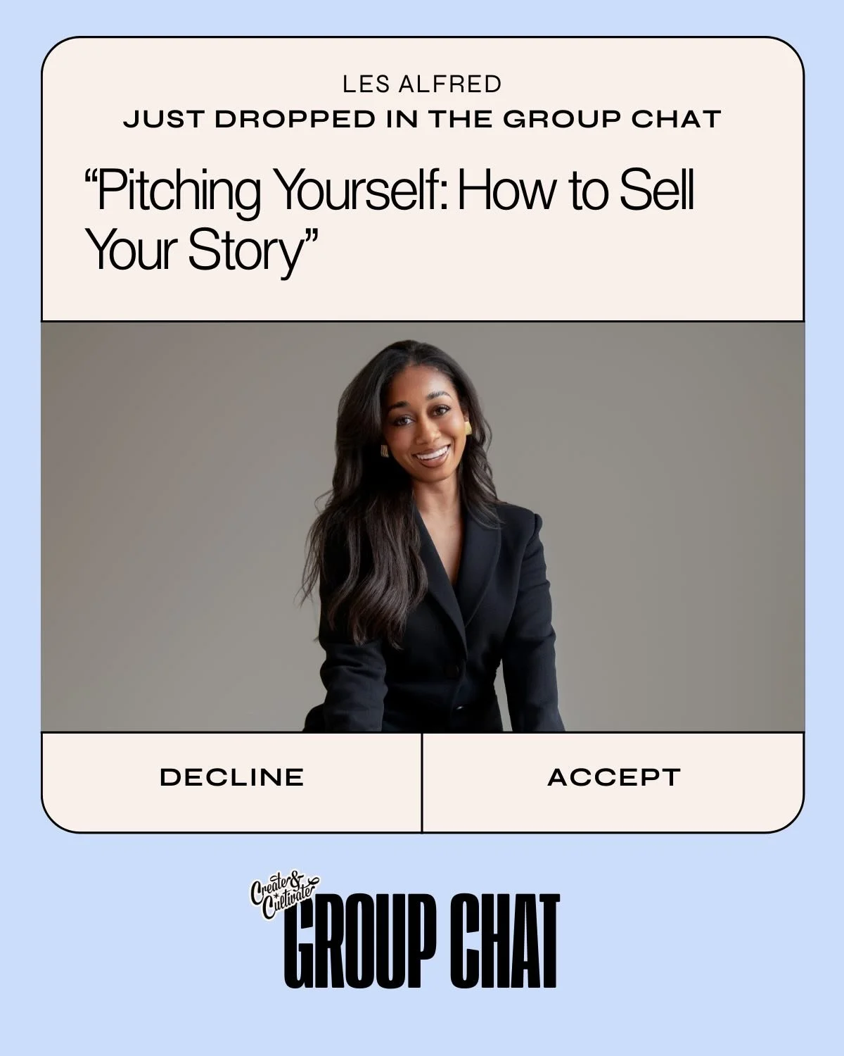 Sometimes manifestation isn&rsquo;t enough ✨⁠
⁠
@lesalfred is back in the chat giving you her top 4 tips to creating a pitch that actually converts, because calling in the opportunity is one thing, but knowing how to ask for it is what gets you in th