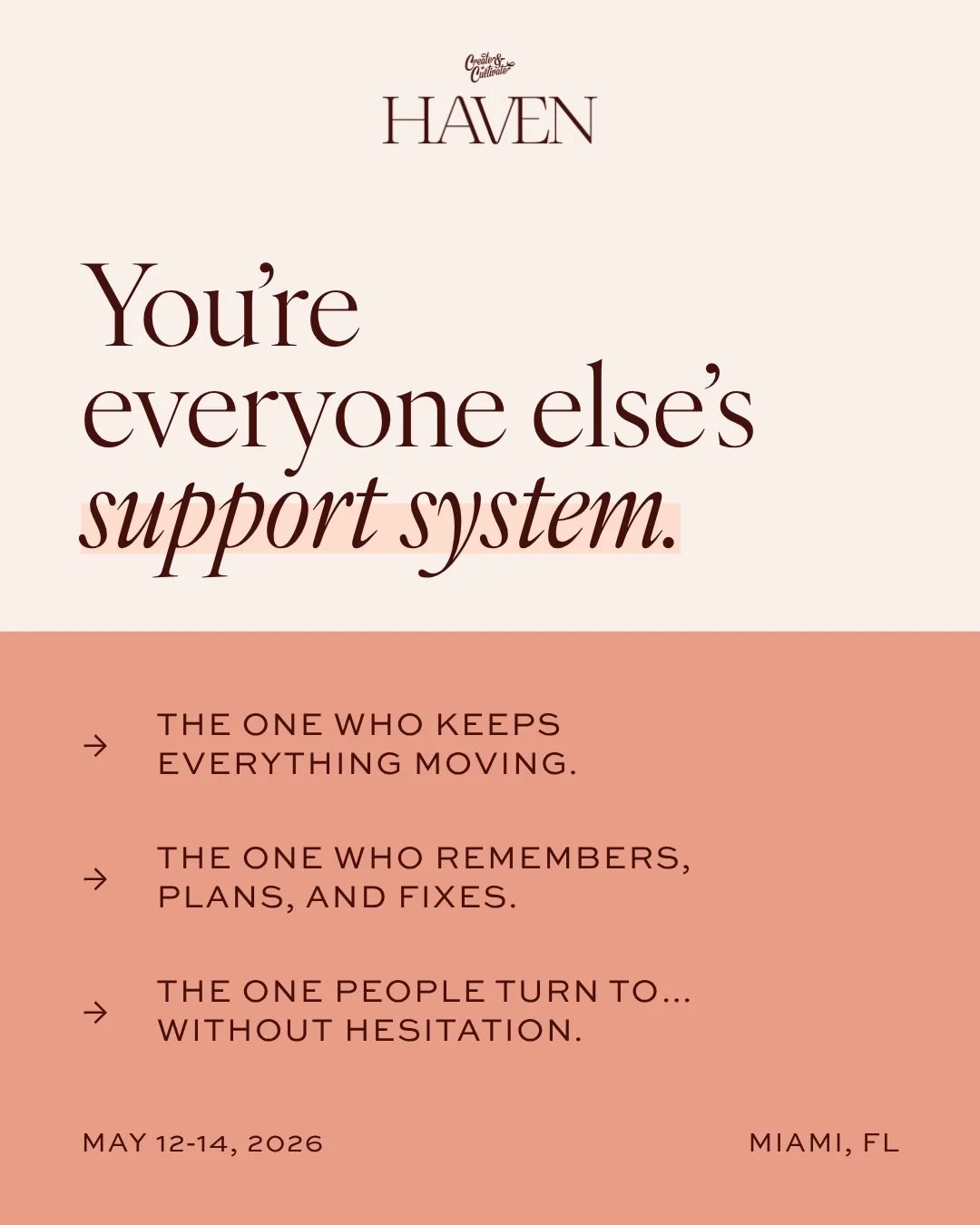 You keep everyone else&rsquo;s world running. The schedules, the appointments, the mental load that never clocks out. You&rsquo;re the one they all turn to &mdash; without hesitation. 🌴⁠
⁠
But when&rsquo;s the last time someone asked what you needed