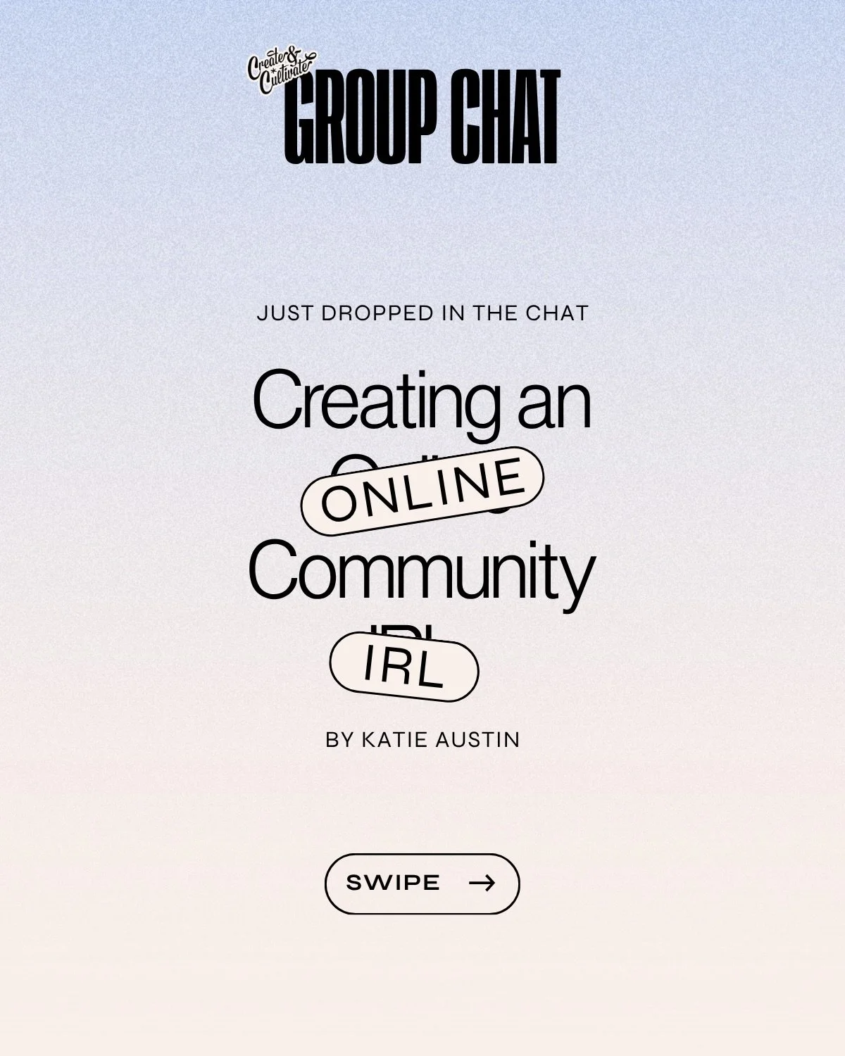 Your online community is great. But have you ever met your people IRL? @katieaustin did exactly that &mdash; and it changed everything. Comment &ldquo;KATIE&rdquo; and we&rsquo;ll send you the full article! 🧡