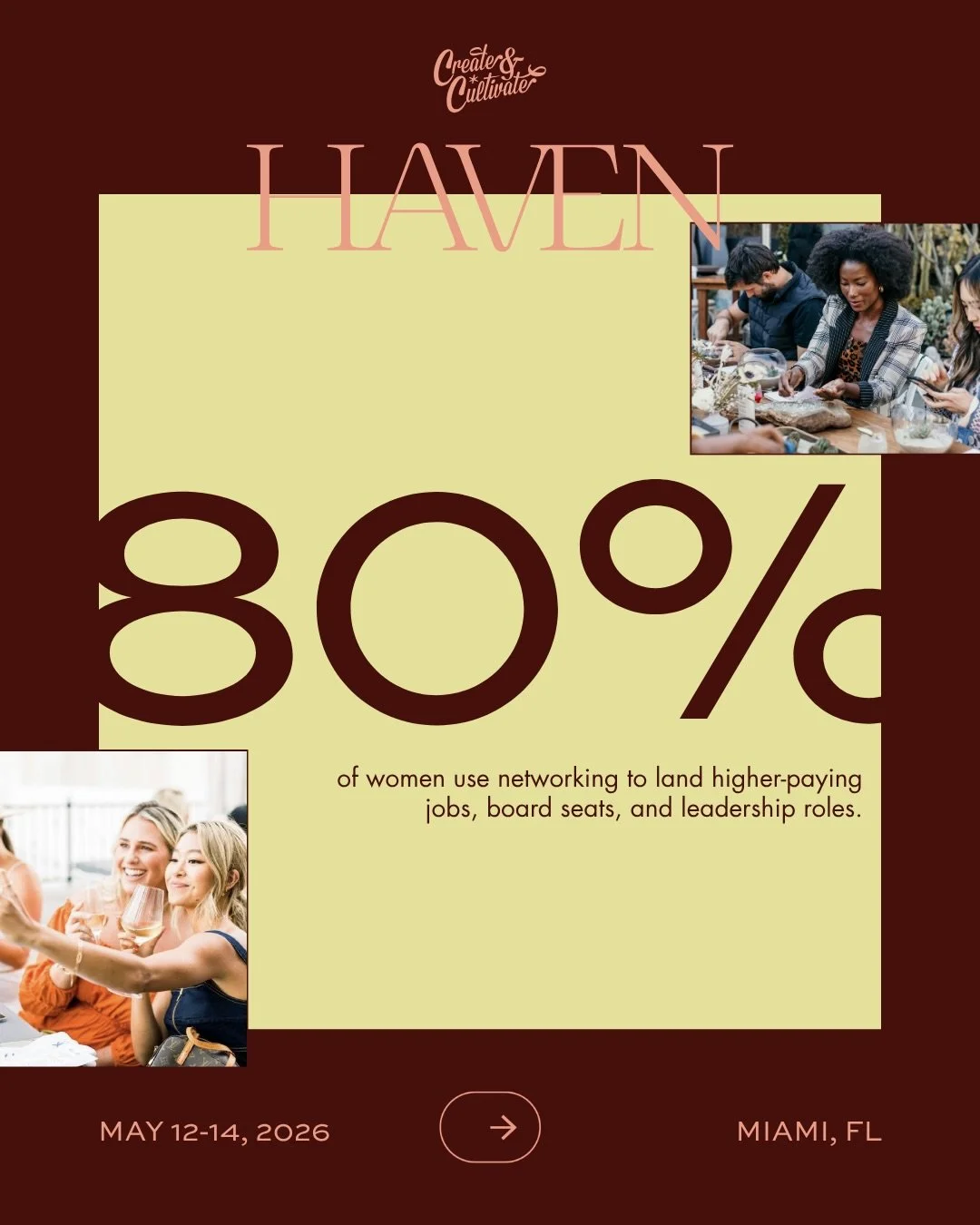 80% of women use networking to land higher-paying jobs, board seats, and leadership roles. 👀⁠
⁠
And yet most ambitious moms are so buried in the day-to-day that building the connections that actually move the needle keeps getting pushed to the botto