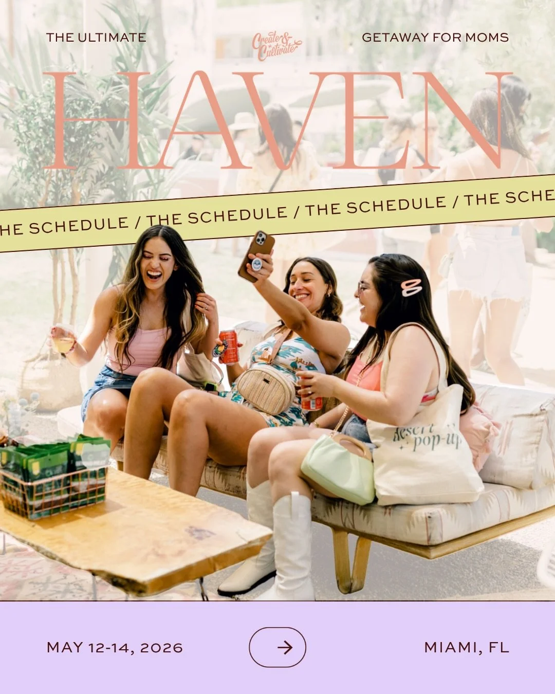 Haven was designed so that every single hour serves a purpose &mdash; and that purpose is you. Your career. Your clarity. Your next chapter.⁠
⁠
Three days in Miami built entirely around the ambitious mom who is ready to move. Expert speakers. Real co