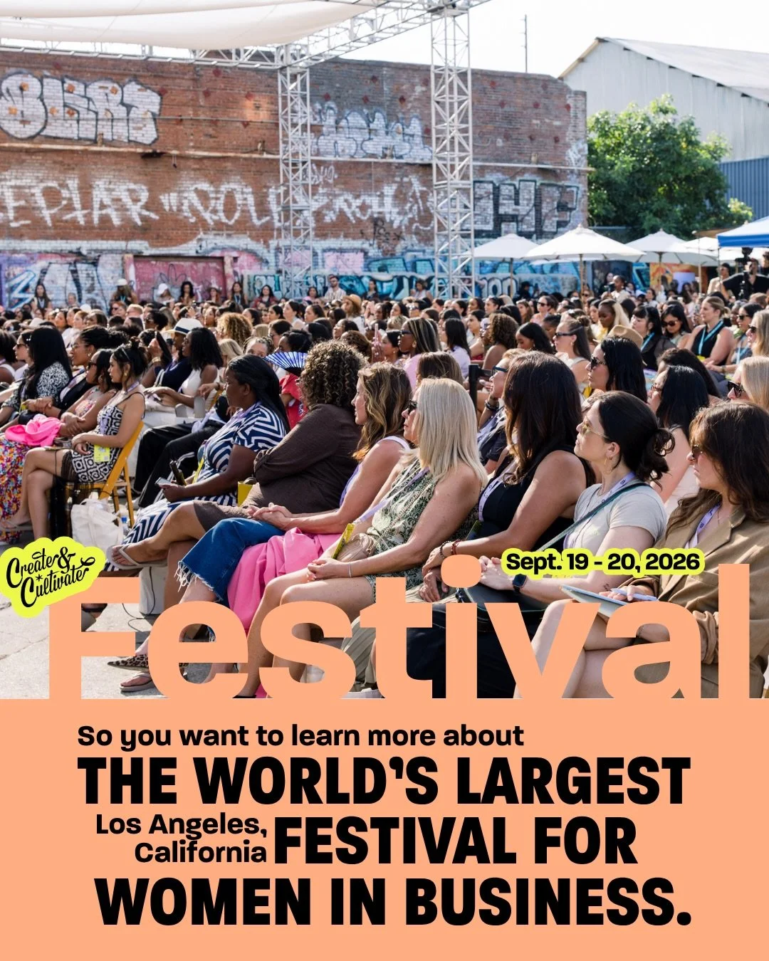 Grab your girls and mark your calendar. 📅

Sept. 19-20, 2026 &middot; Los Angeles, CA

4,000+ women who are building, leading, and making moves &mdash; all in one place for two days. Live conversations with the people you actually want to hear from,