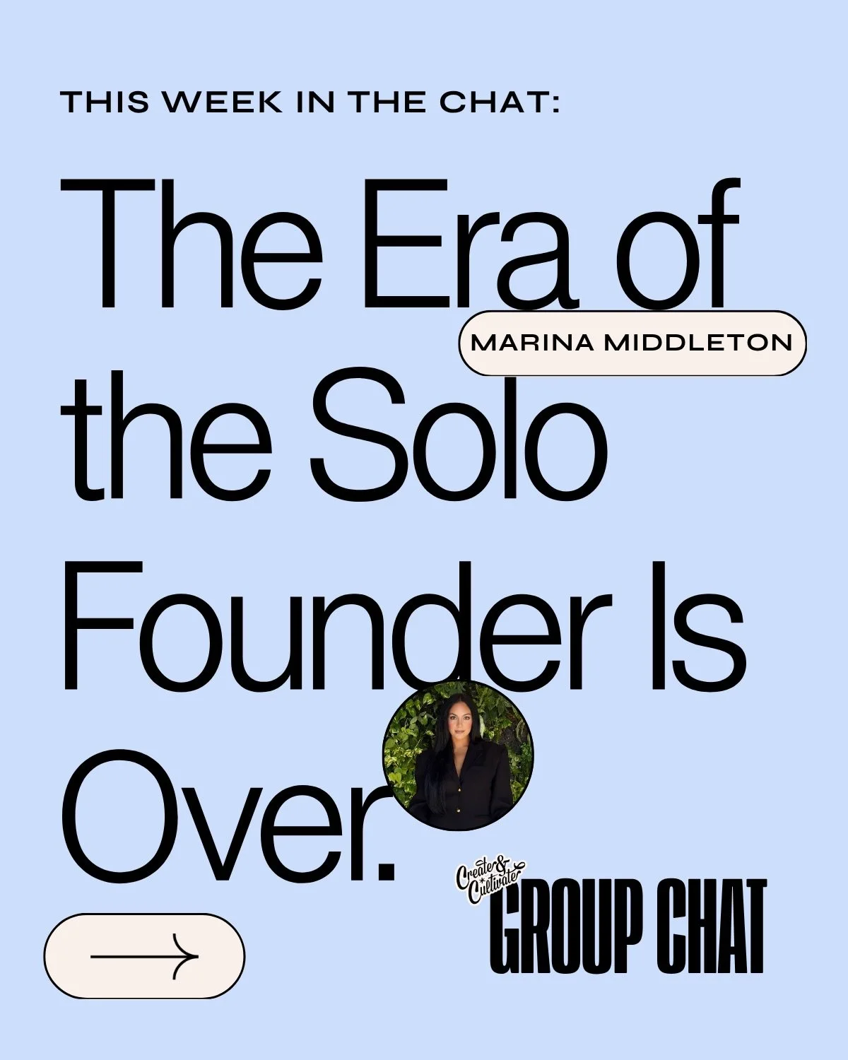 The Era of the Solo Founder Is Over.⁠
⁠
Marina Middleton is back in the chat talking about the myth that has quietly been setting women up to fail...⁠
⁠
And in 2026, holding onto it is one of the most expensive mistakes a founder can make.⁠
⁠
Comment