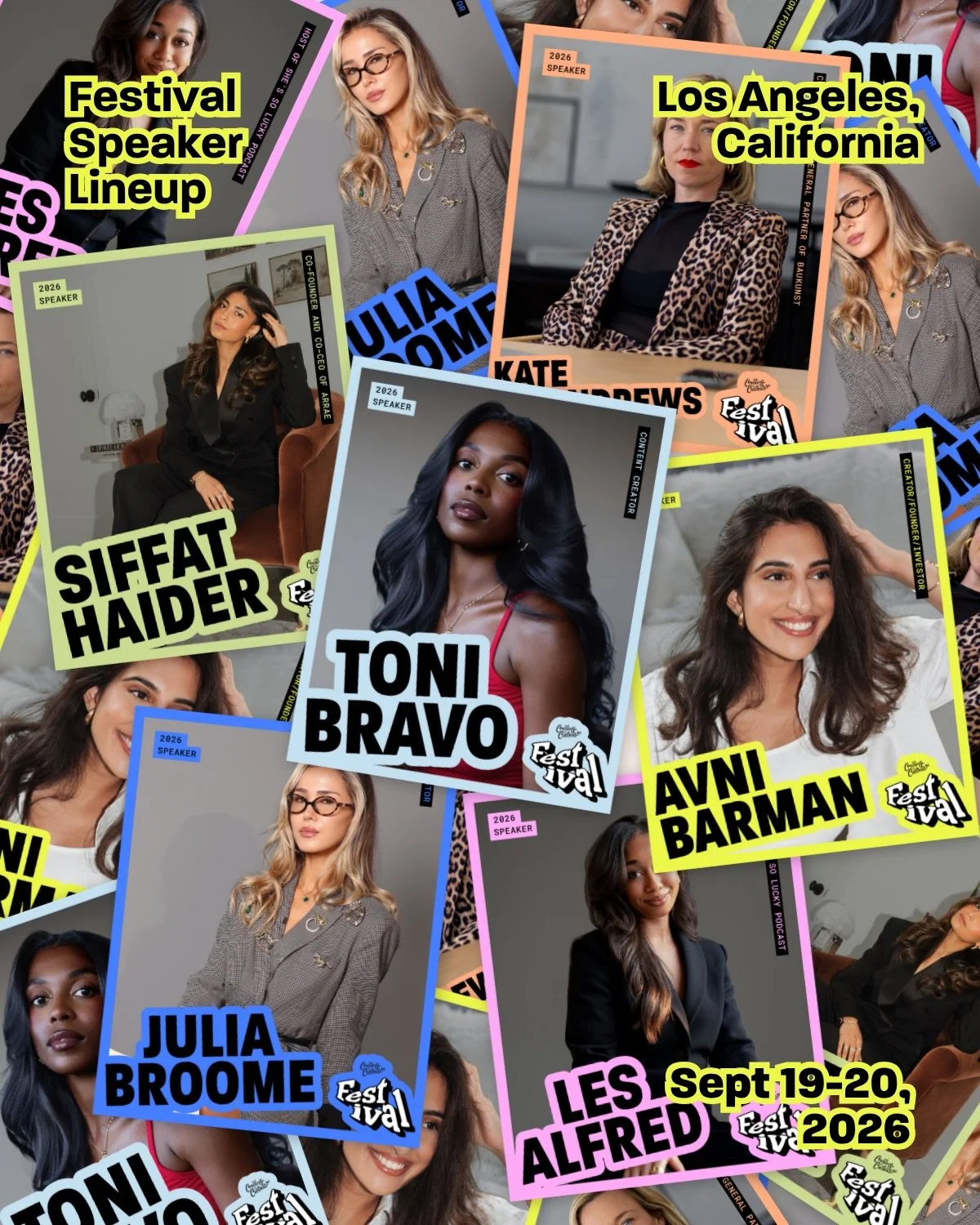 The first speaker drop for the world&rsquo;s largest festival for women in business is HERE. 🔥⁠
⁠
@tonibravo &mdash; Forbes-recognized content creator, NYT-dubbed &ldquo;CEO of Blush,&rdquo; and the face behind the sold-out Tower 28 collab.⁠

@siffh