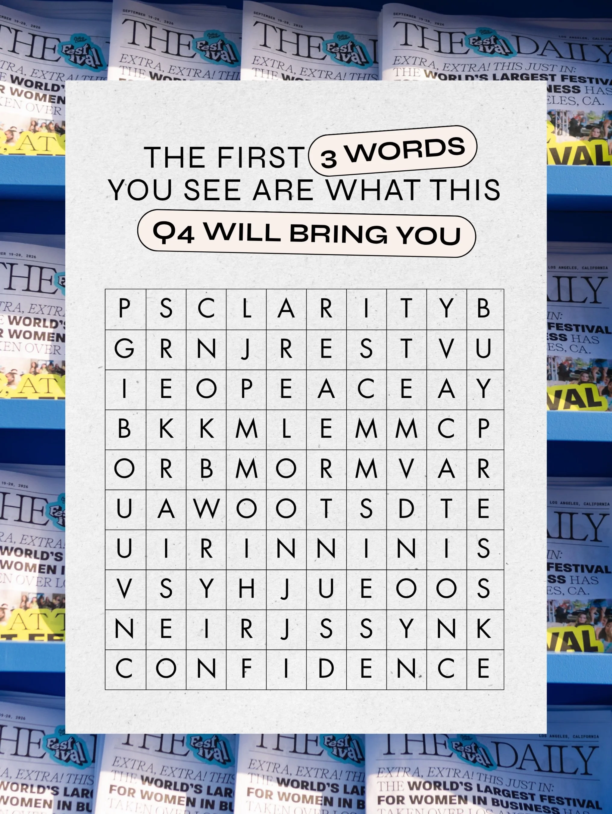 What to expect for the rest of your q4! 

Comment which word you saw 👇
