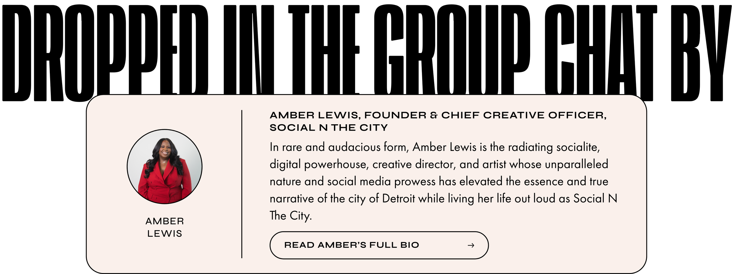 Amber Lewis Bio