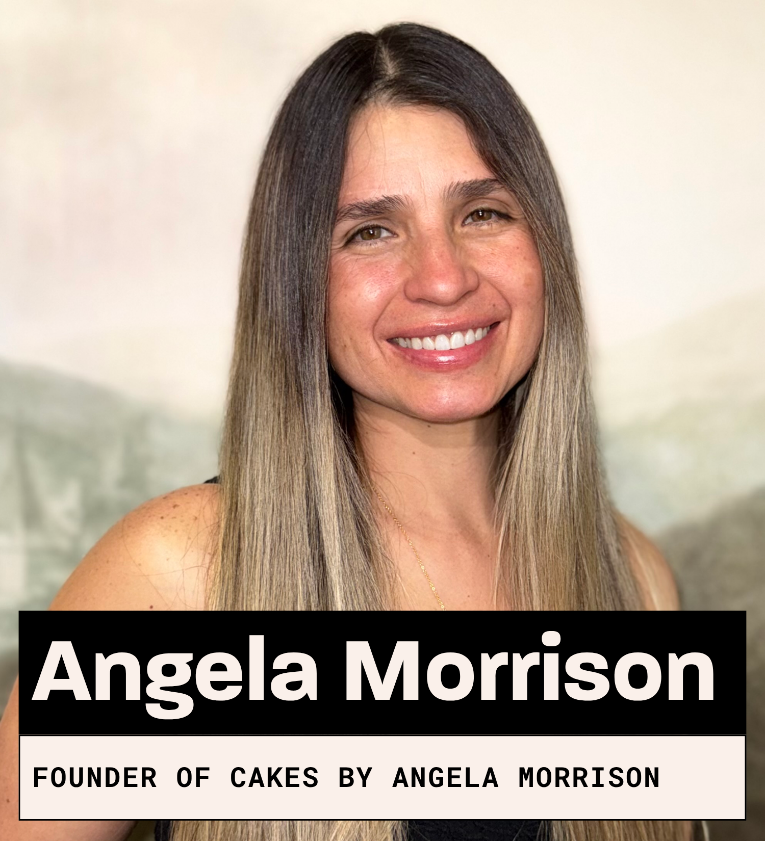 Angela Morrison, Founder of Cakes by Angela Morrison