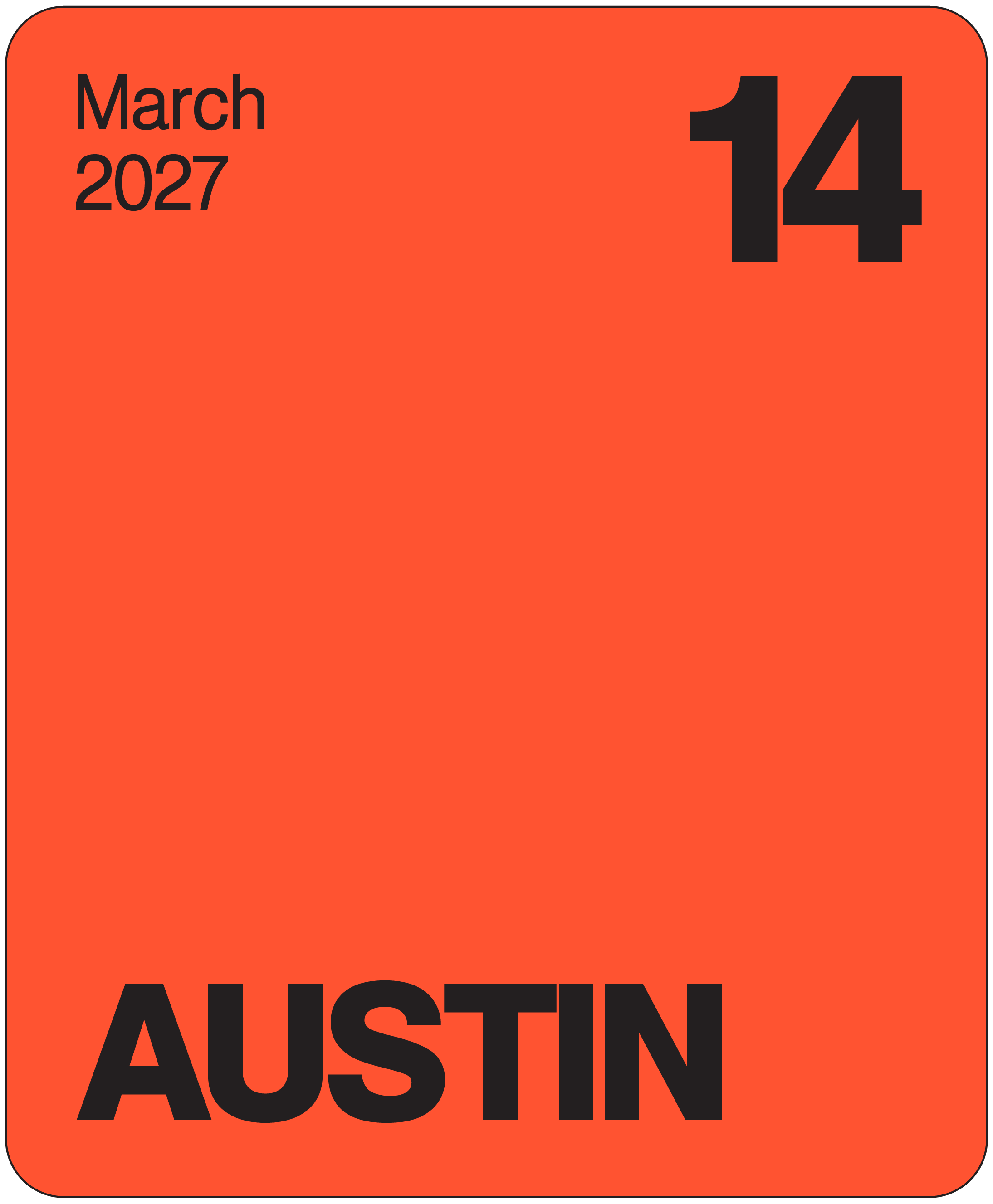 Supper Club Austin March 14, 2027