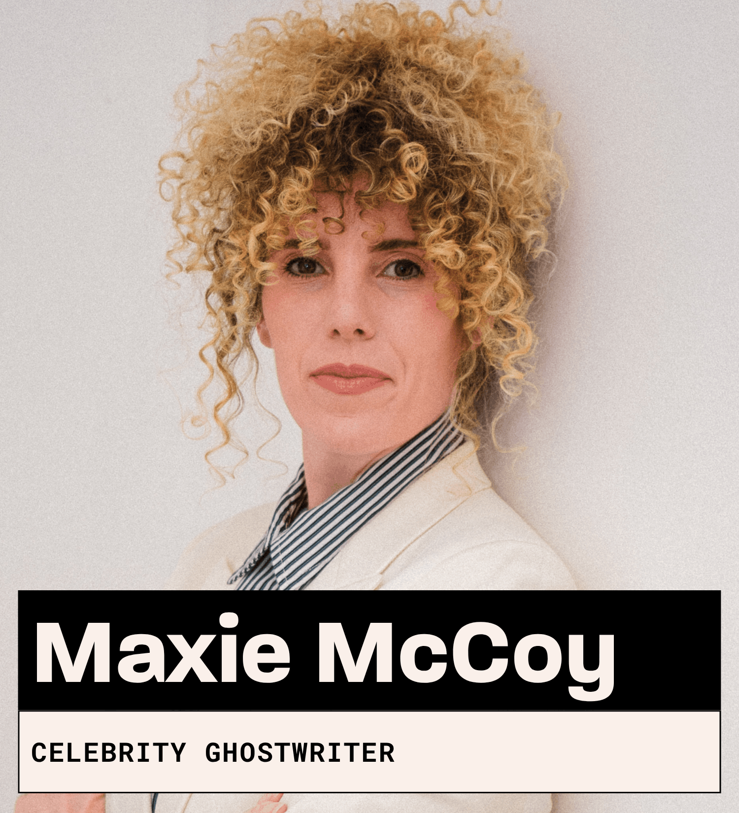 Maxie McCoy, Celebrity Ghostwriter