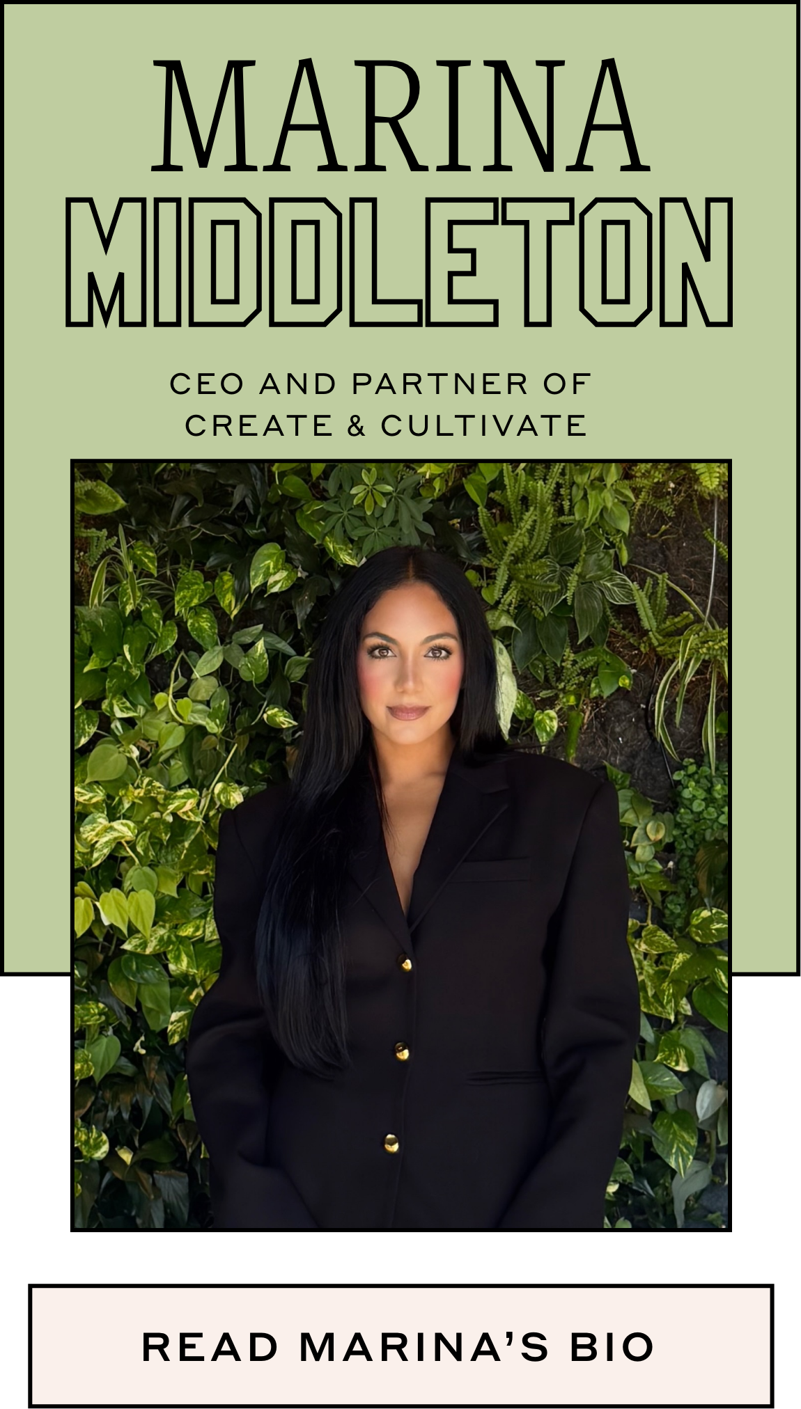 Marina Middleton, CEO and Partner of Create & Cultivate