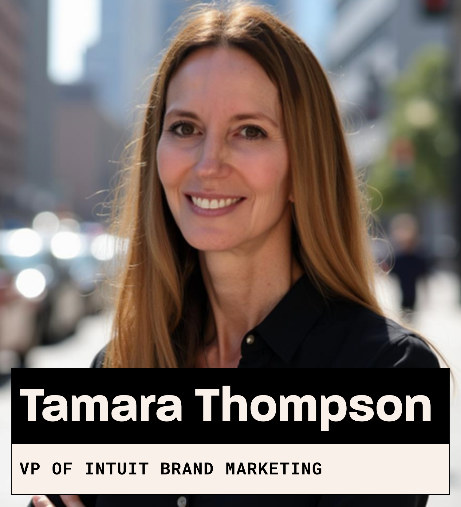 Tamara Thompson, VP of Intuit Brand Marketing