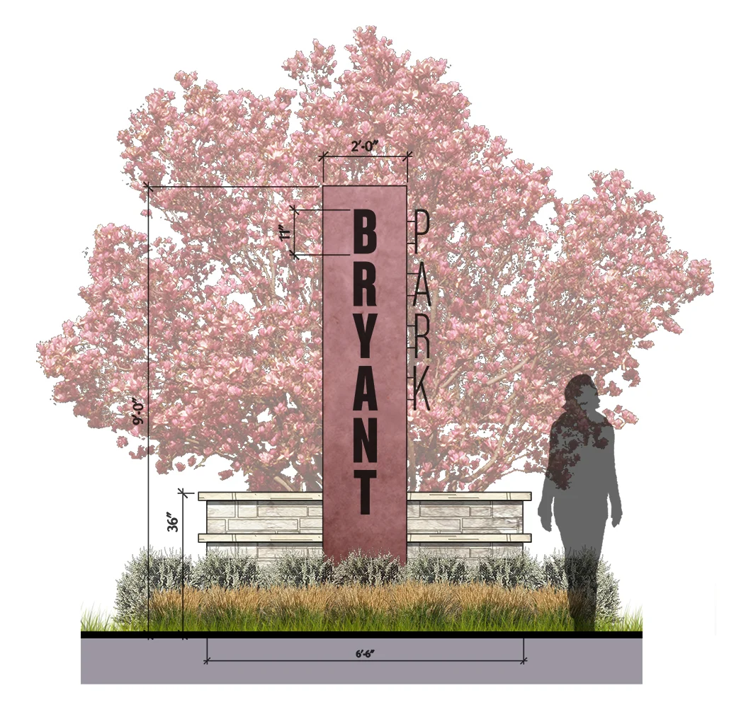 Project Sign With Rendering Digital Renderings โ Landscape Architecture Portfolio