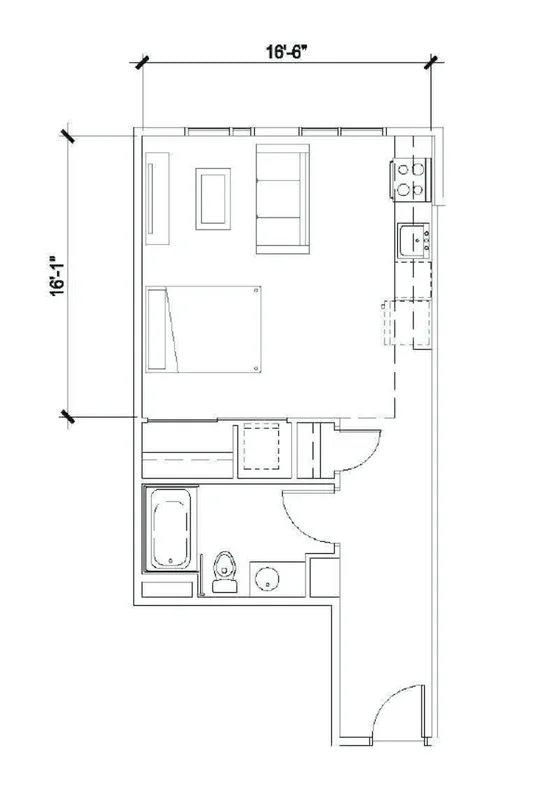 The Hawthorne PDX Studio Apartment Portland 525 sqft.jpg