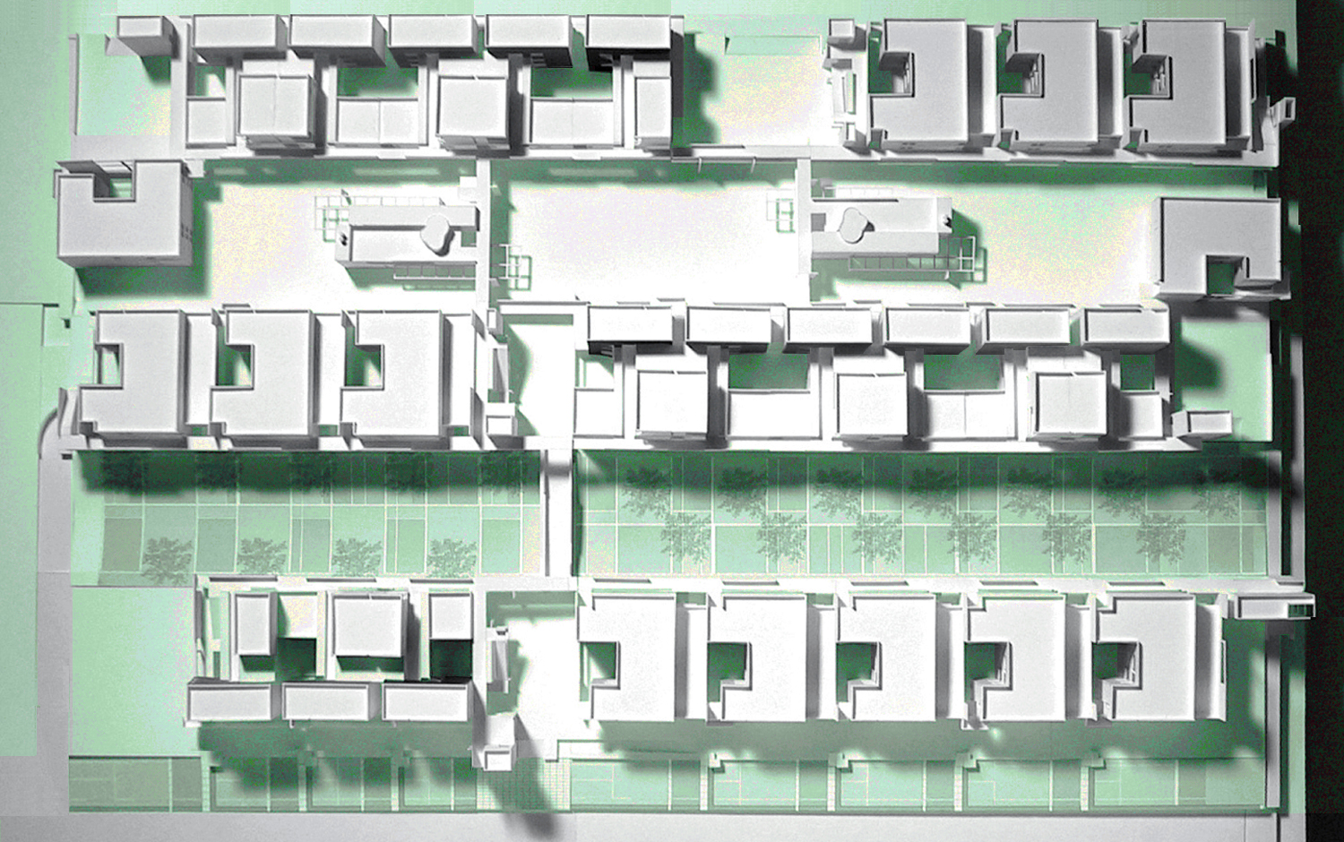 MODEL of typical block plan