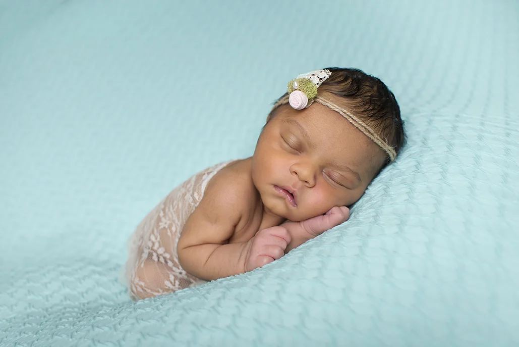 handmade headband and lacey wrap