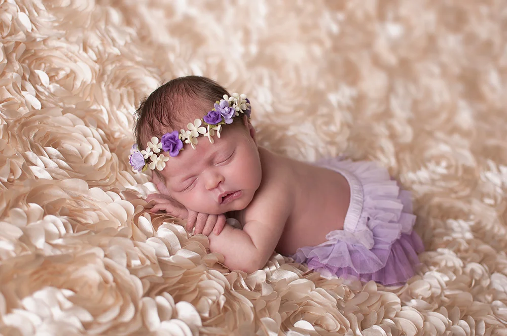 flower crown and ruffled bloomers