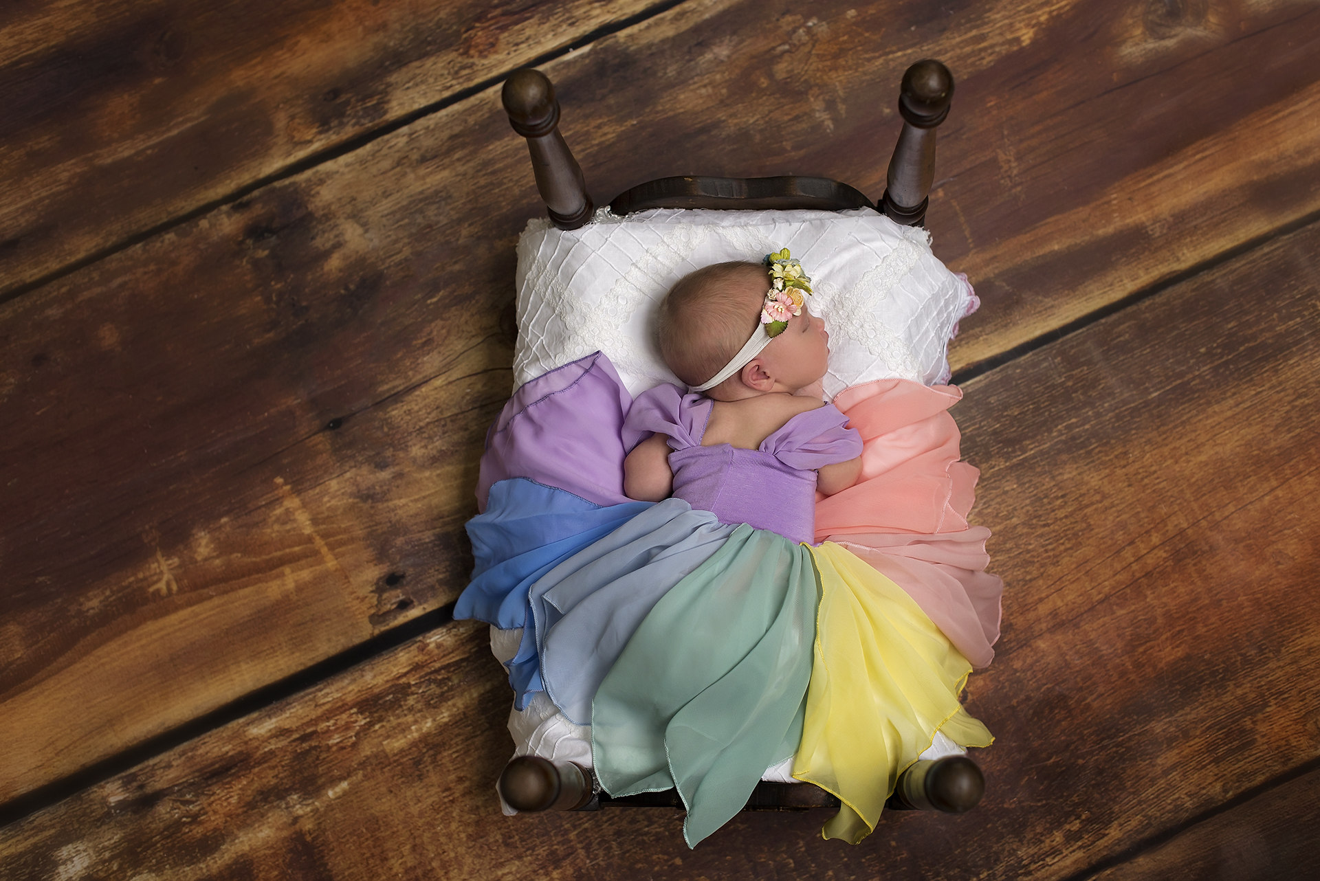 rainbow princess gown