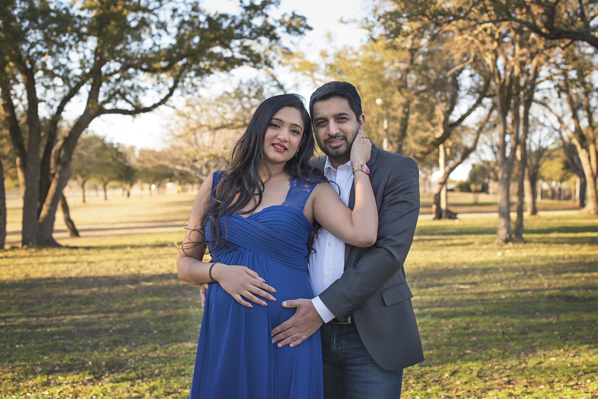 Couples maternity pose