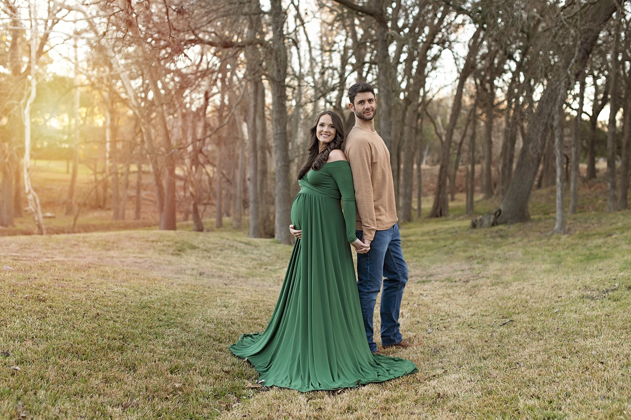 outdoor maternity during winter January Austin