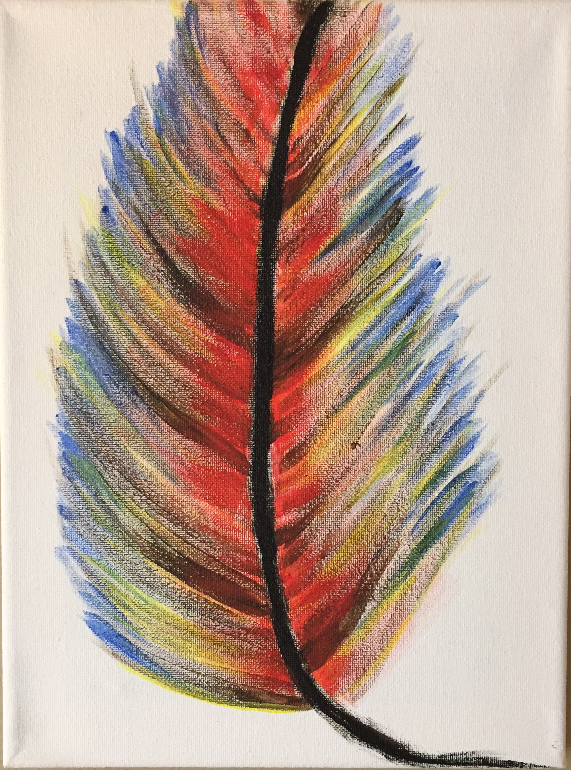 Something I painted in about 10 minutes with absolutely zero painting skills with my son. I'm not saying it's going into an exhibition, but it's better than Home Goods...and it was fun.