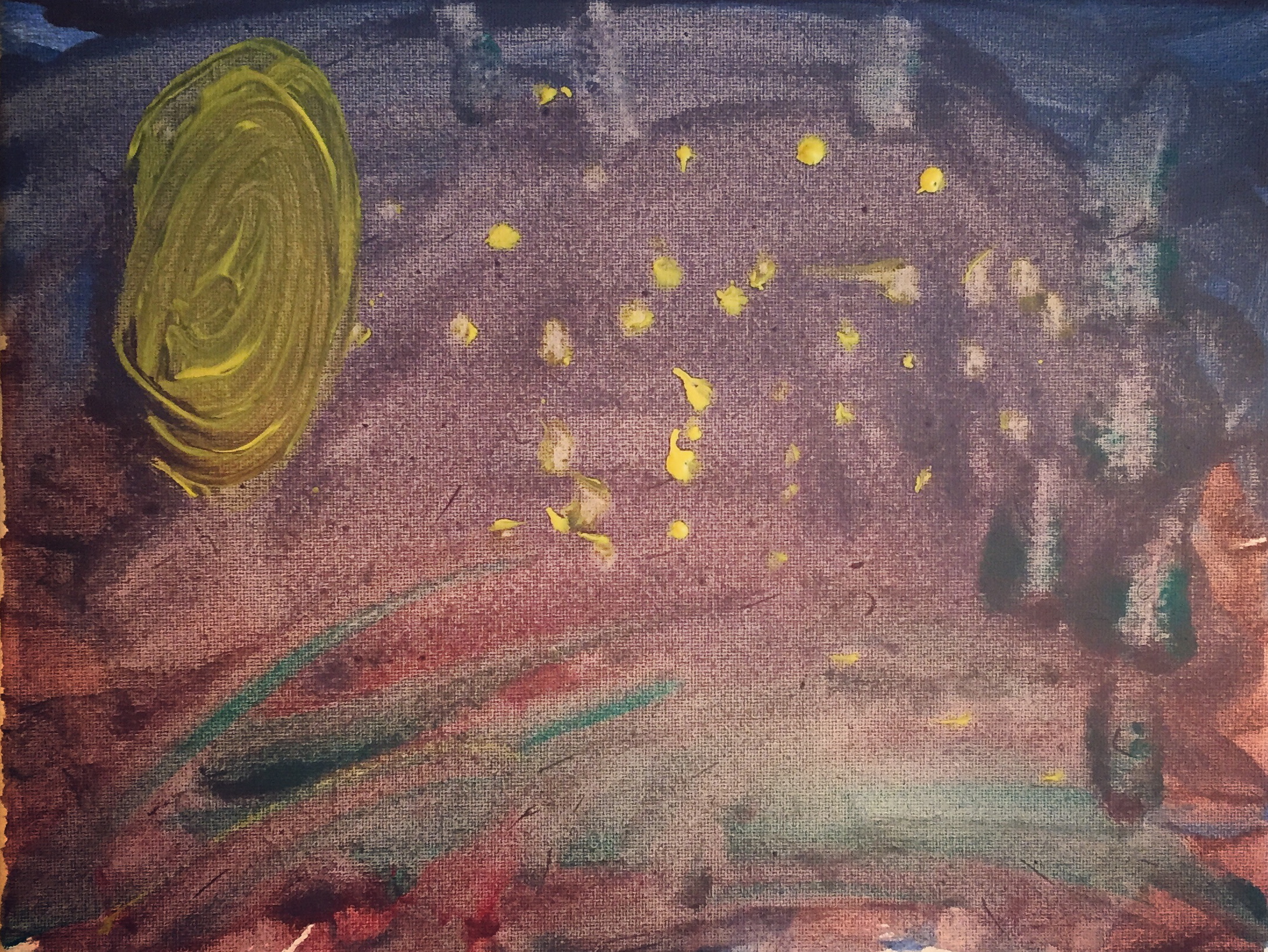 "Starry Night" painted by my 5-year old
