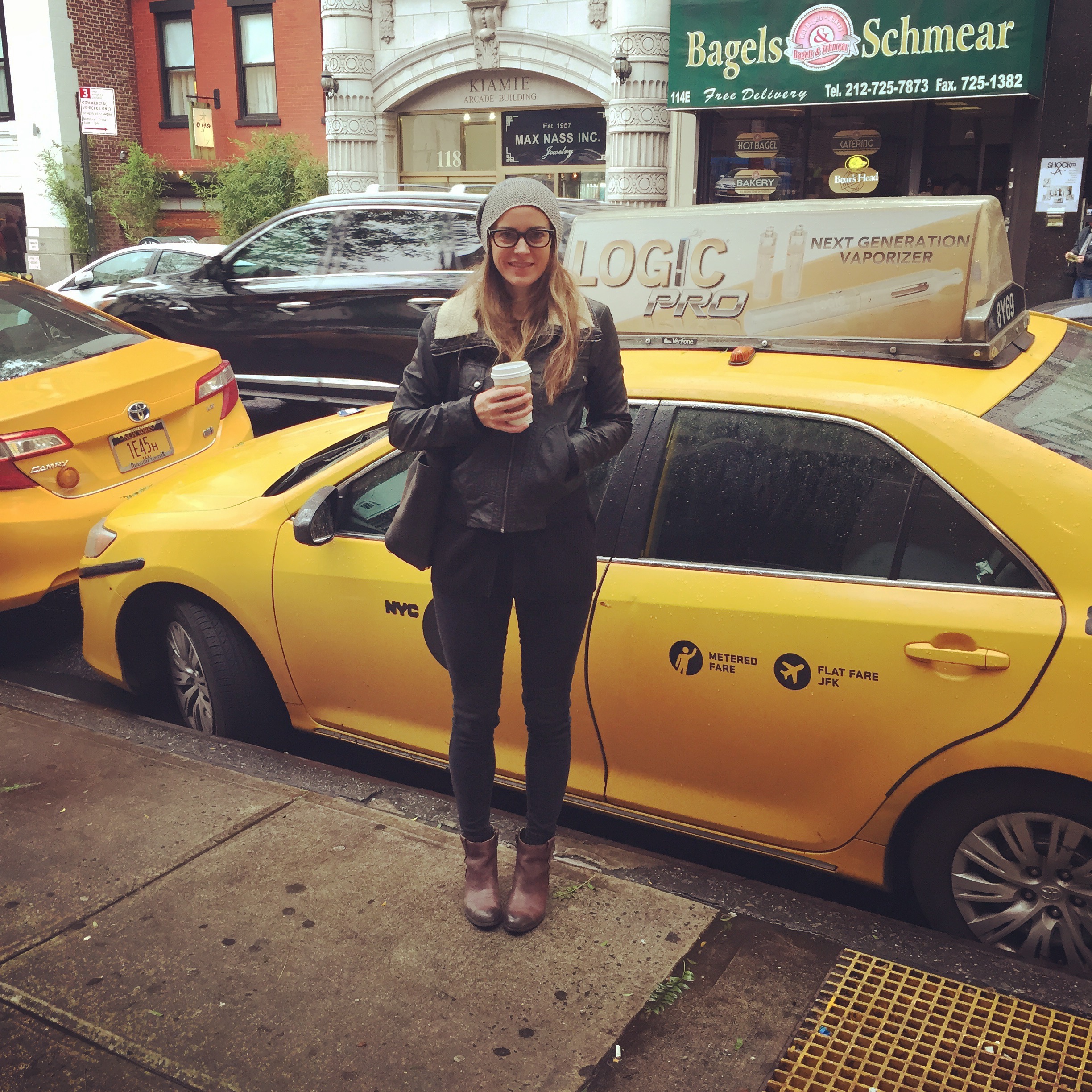 Taxi cab yellow, always a good inspiration. Mixed with some good NYC grit.