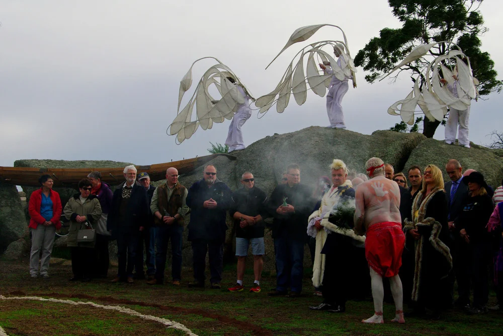 Gathering of the Elders ceremony at Mountain to Mouth 2014  Photo by Gerry Van Der Meer