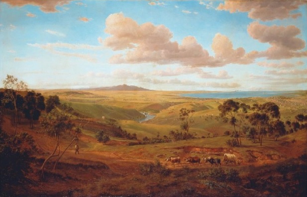 View of Geelong, &nbsp;1856, by Eugene von Guerard