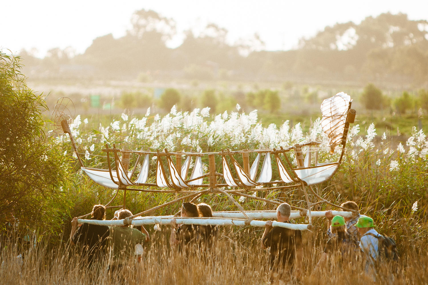 Canoe journeys through the wetlands.  Image by Dean Walters Photography