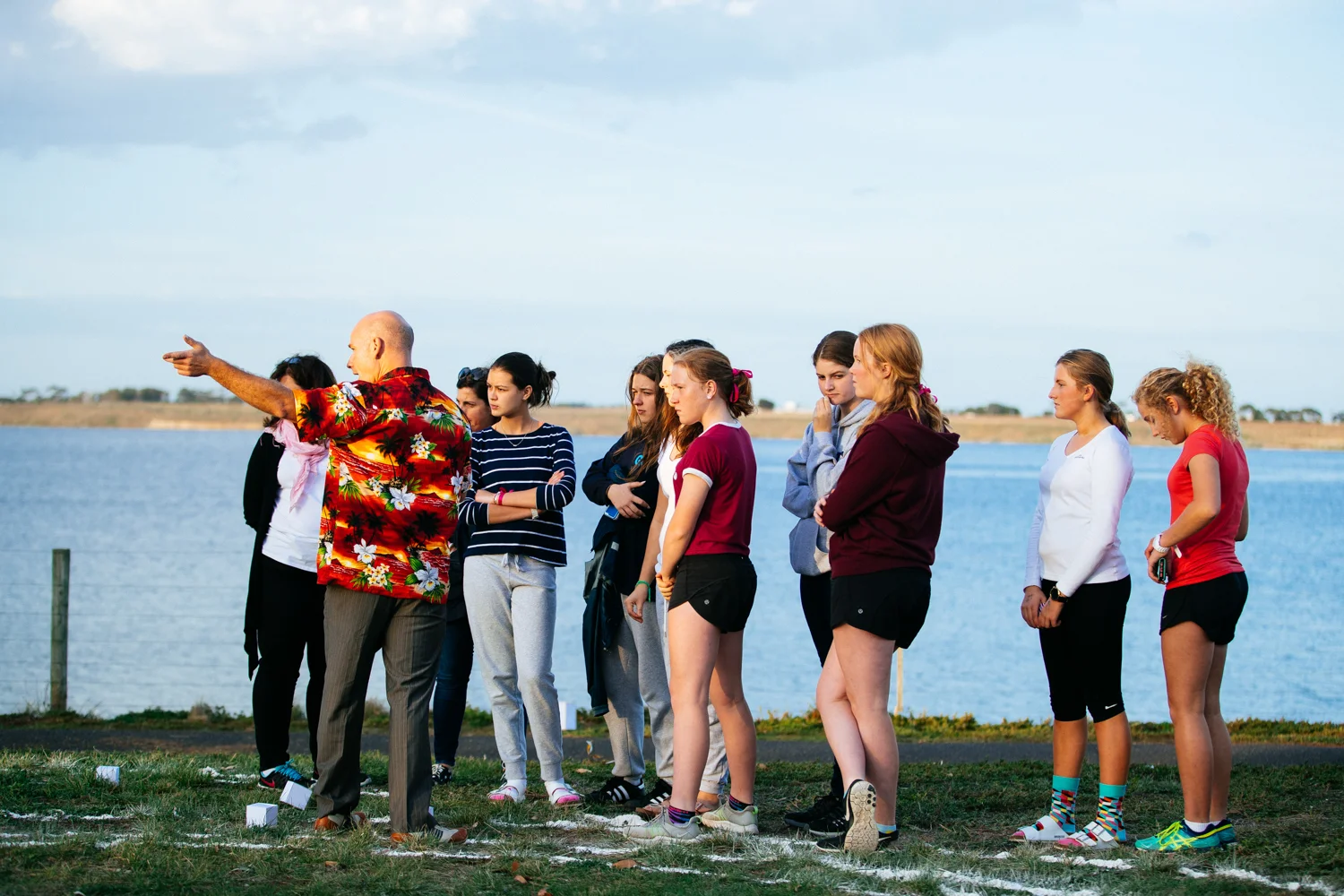 Artist Simon Macaulay talks walkers through the messages of his installation.  Image by Ed Sloane Photography