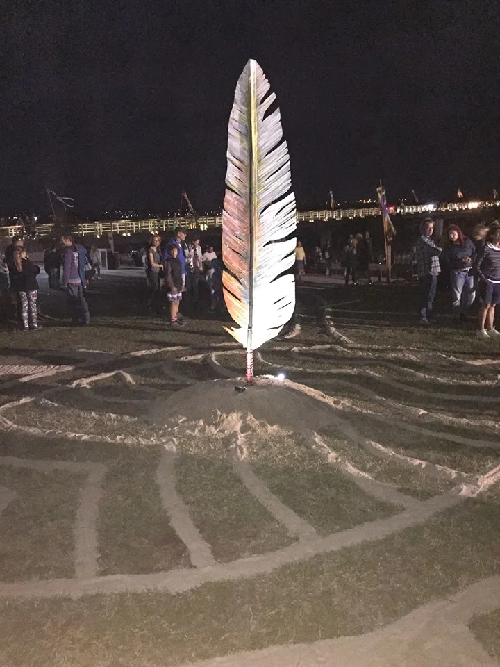 "Feather" by Michelle Fifer Spooner and Julie Shaw.   Image by Daniel Huigsloot.