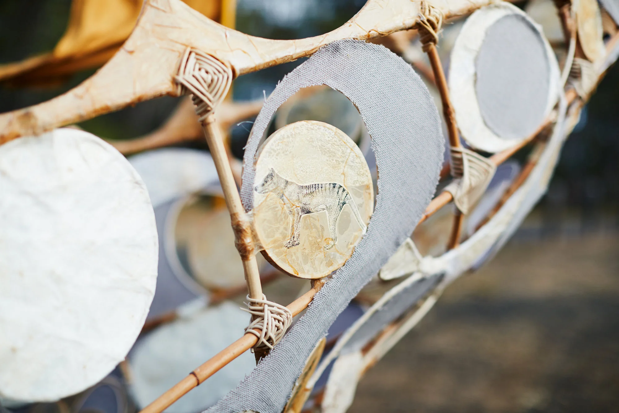 Detail of Canoe; Artists: Leslie Pearson and Kerrie Bedson; Photographer: Jarrah Lynch