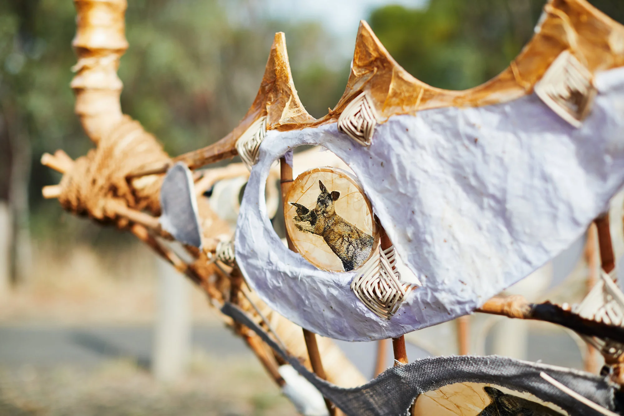 Detail of Canoe; Artists: Leslie Pearson and Kerrie Bedson; Photographer: Jarrah Lynch