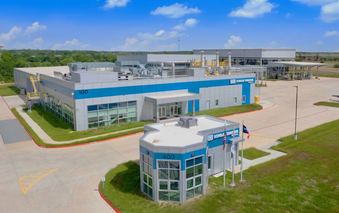 Drone Image of  Dongjin Semichem Texas Plant