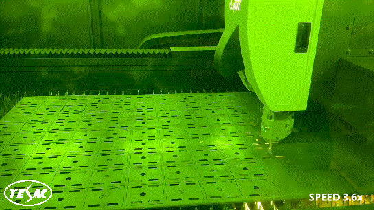 thor laser cutting machine inside cutting process gif