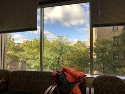The CT waiting room at Rush after our mods