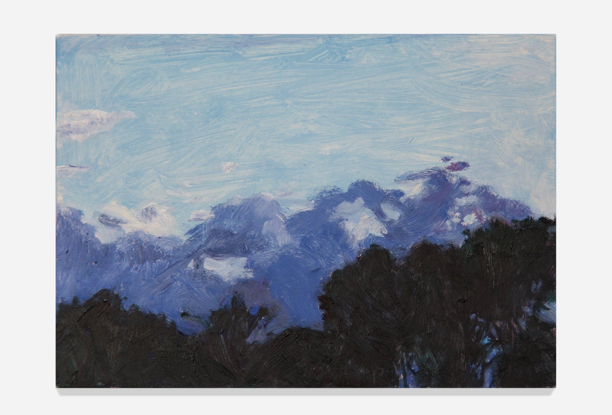     Untitled (Sky Series) , 2021, Oil on clay coated panel, 5 x 7”     