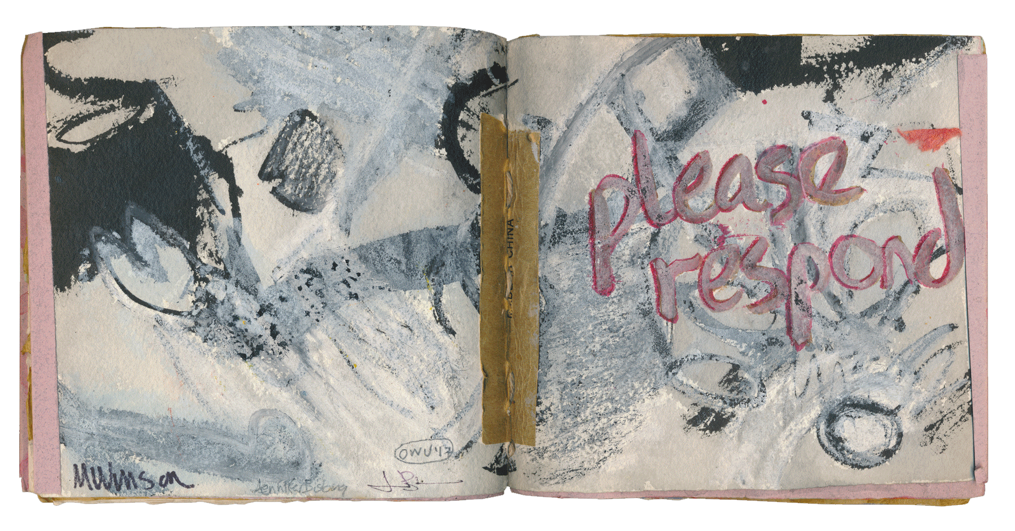   Please Respond   in collaboration with Jennifer Bisbing, 2007, mixed media, 6.5 x 6.75”   PDF available    here    .       