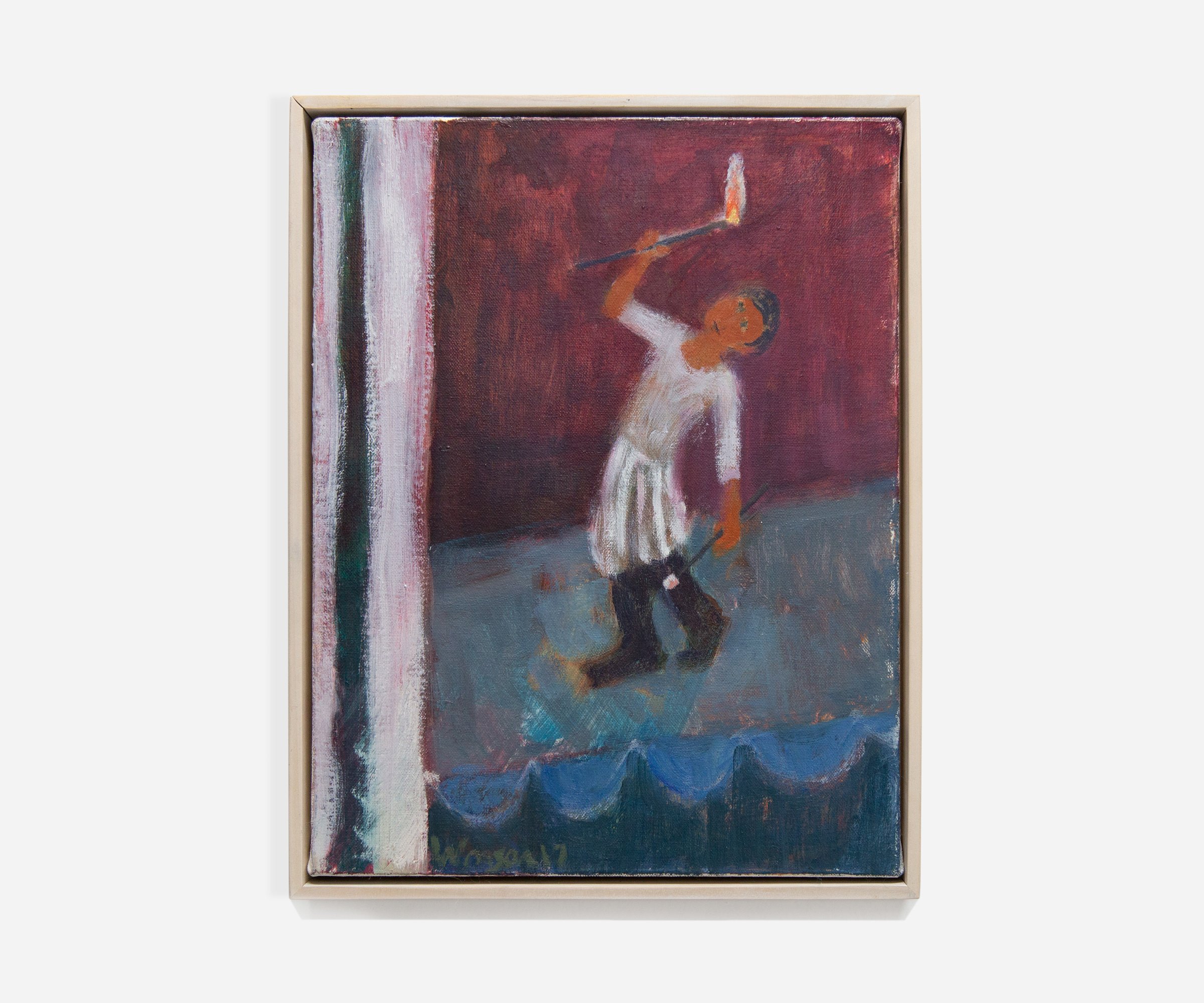   Fire Eater , 2019, Oil on canvas, 13 x 10”       