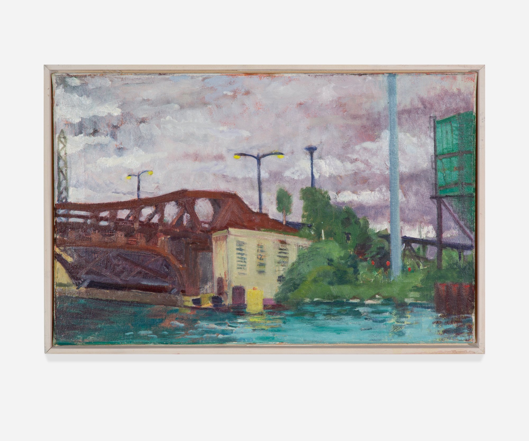   Bridge Over the Cal Sag Canal , 2014, Oil on canvas, 20 x 13”       