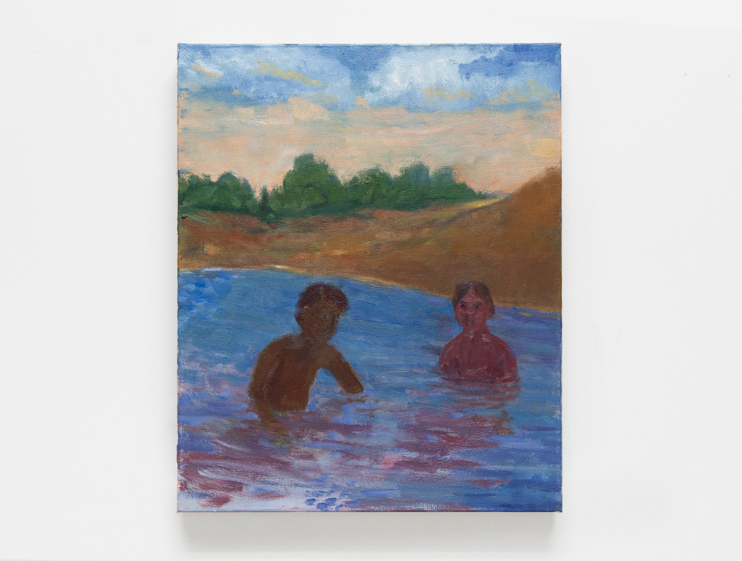     Evening Swim , 2017, Oil on canvas, 13 x 16”     