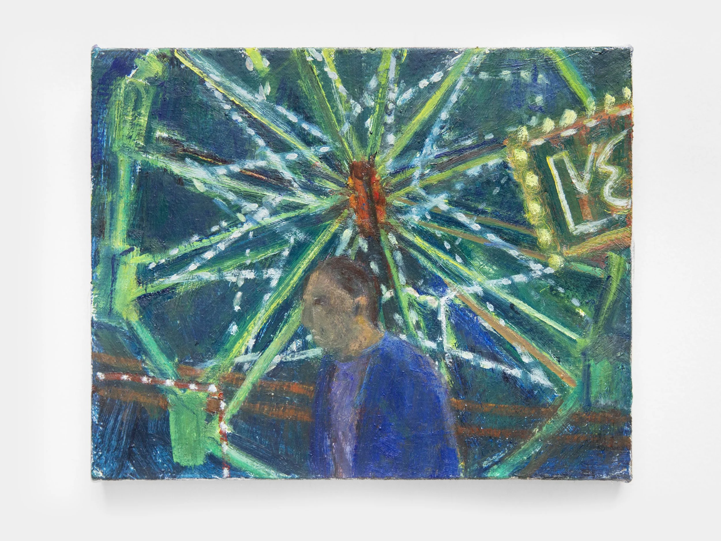  Ferris Wheel , 2025, Oil on canvas, 8 × 10”       