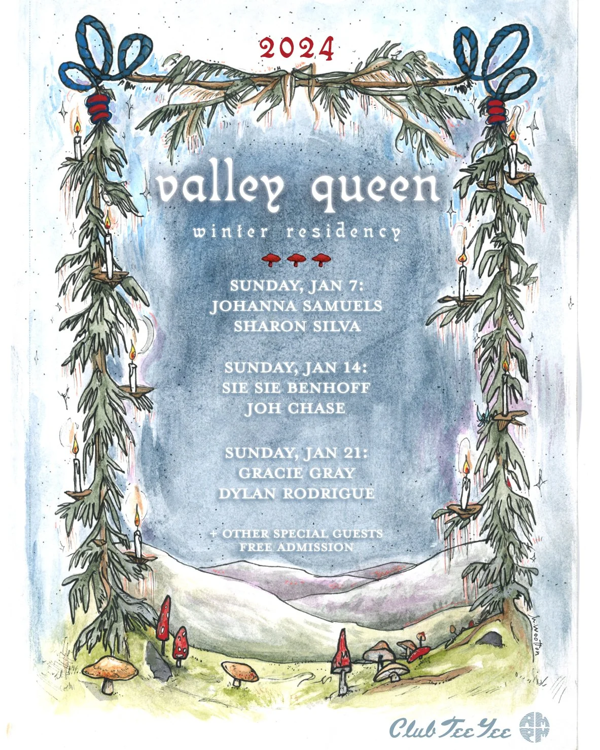   Valley Queen   Original Artwork - Winter Residency Poster   