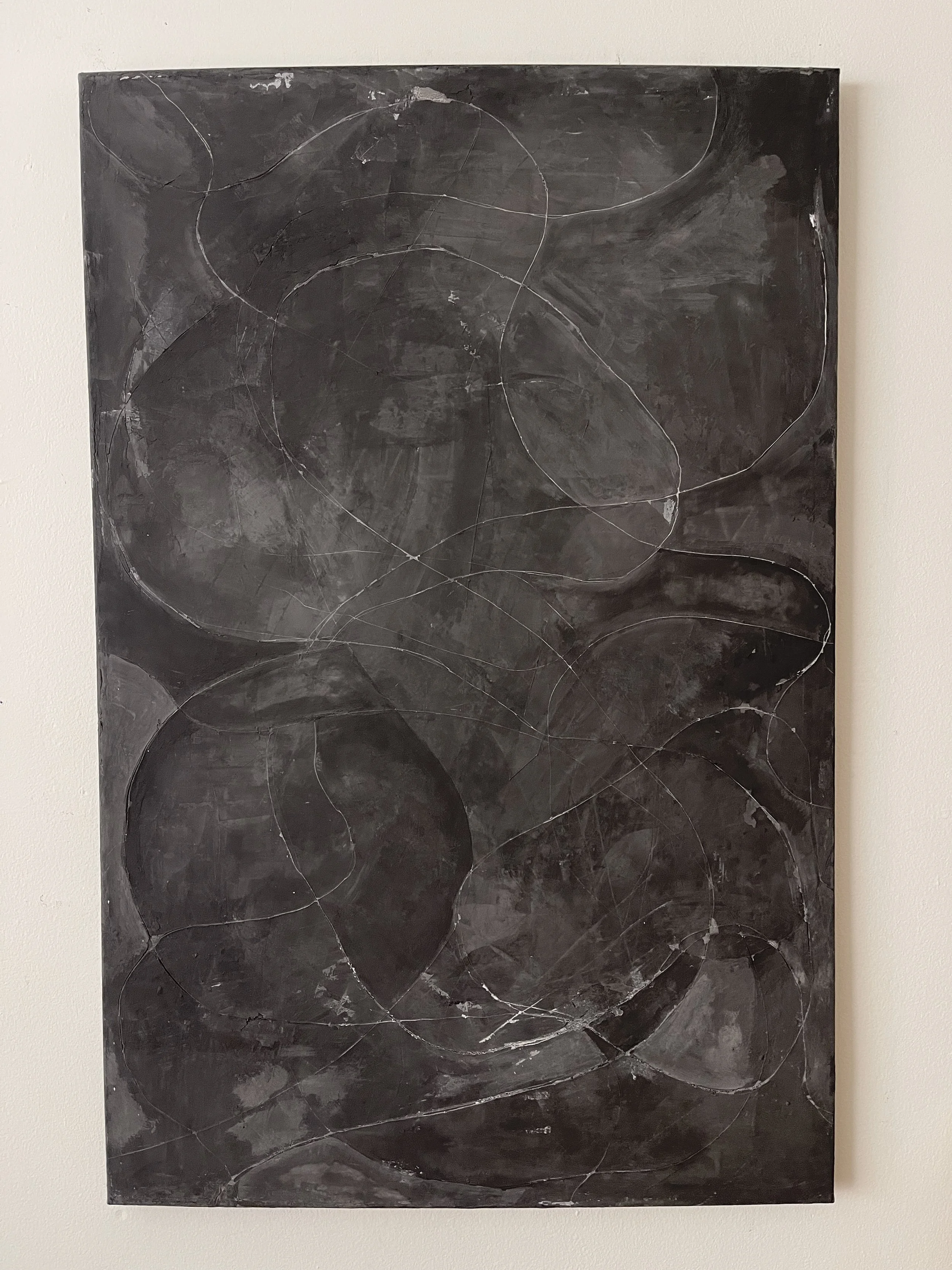  carved plaster on canvas  24”x36”  sold 