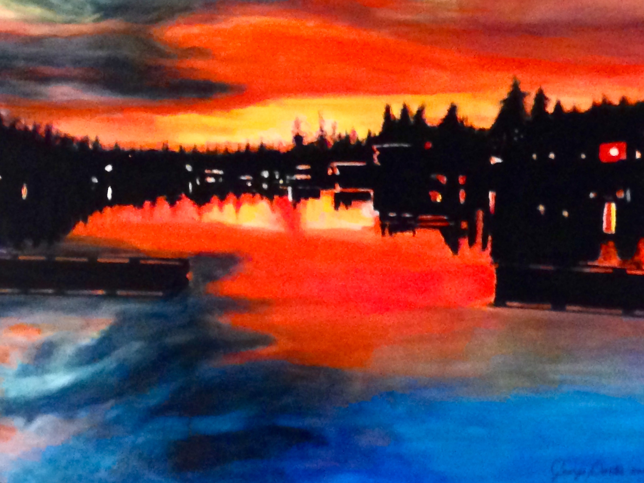 Lake Oswego Sunset by George Porter