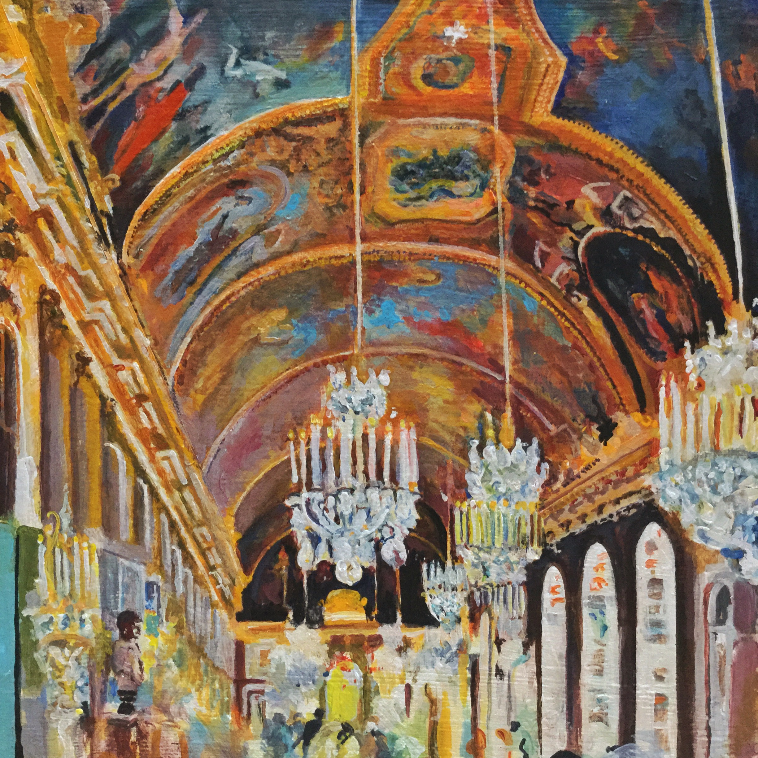 Versailles Ceiling, acrylic by George Porter