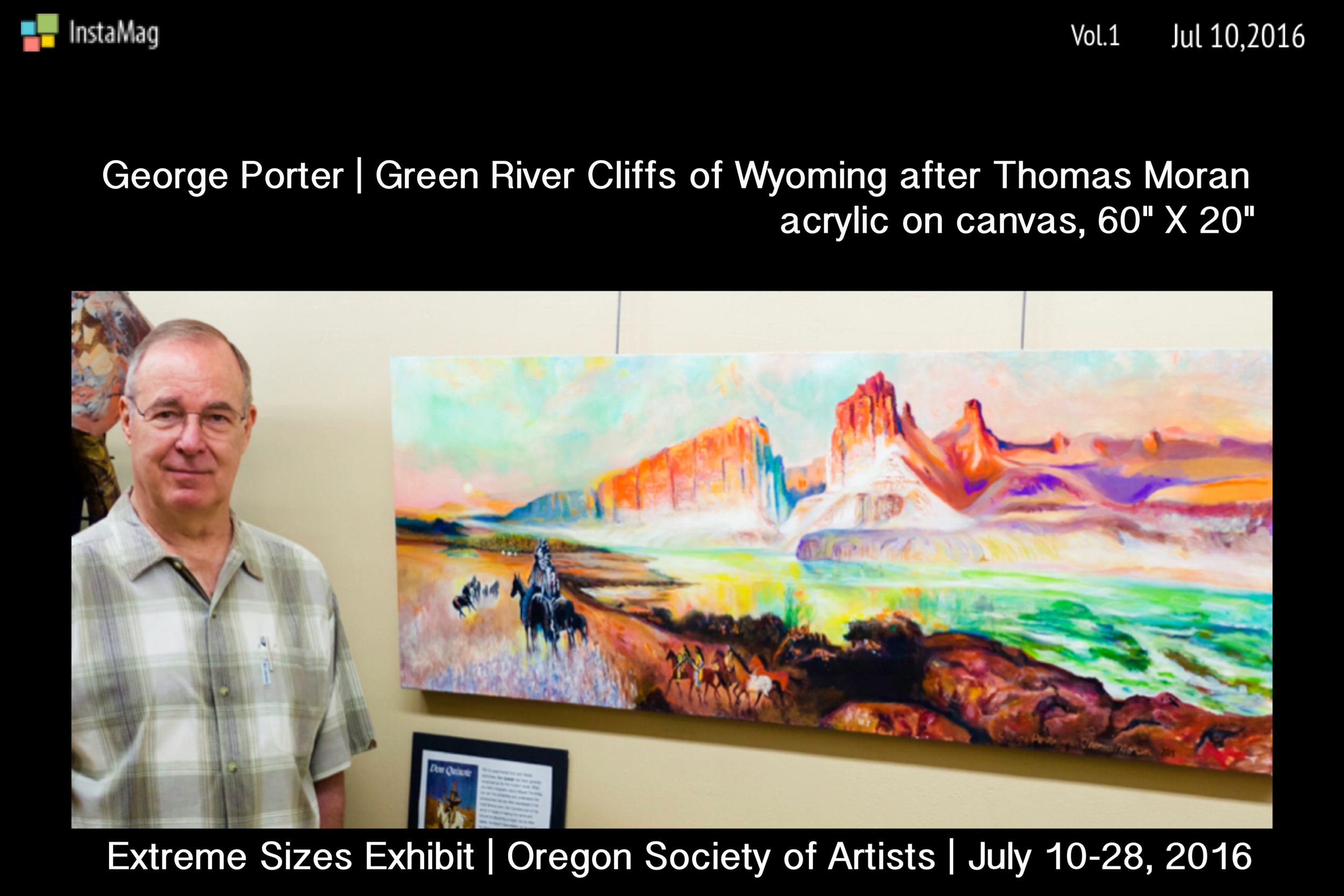 George Porter and Green River Cliffs of Wyoming after Thomas Moran