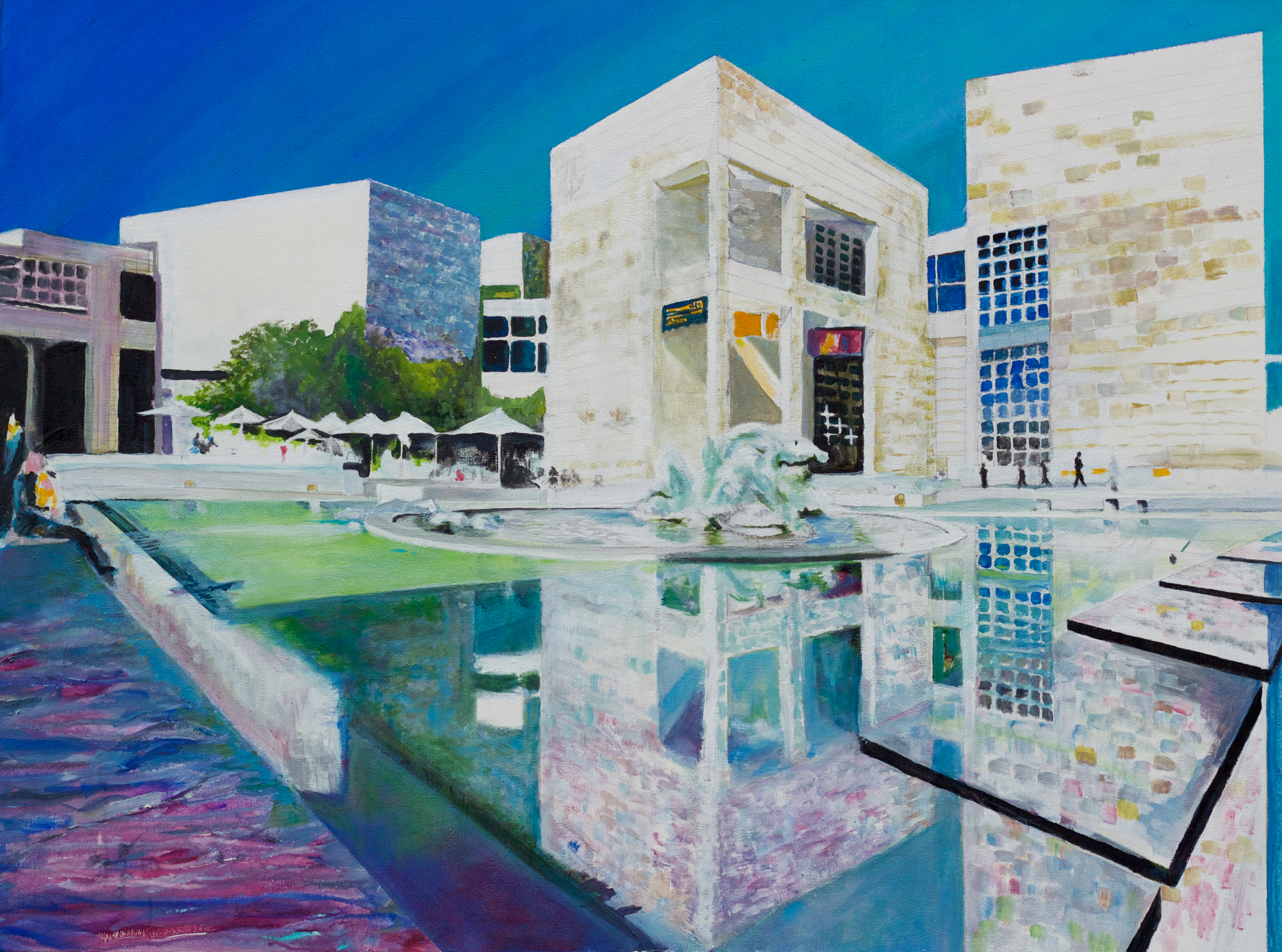 Getty, acrylic on canvas by George Porter
