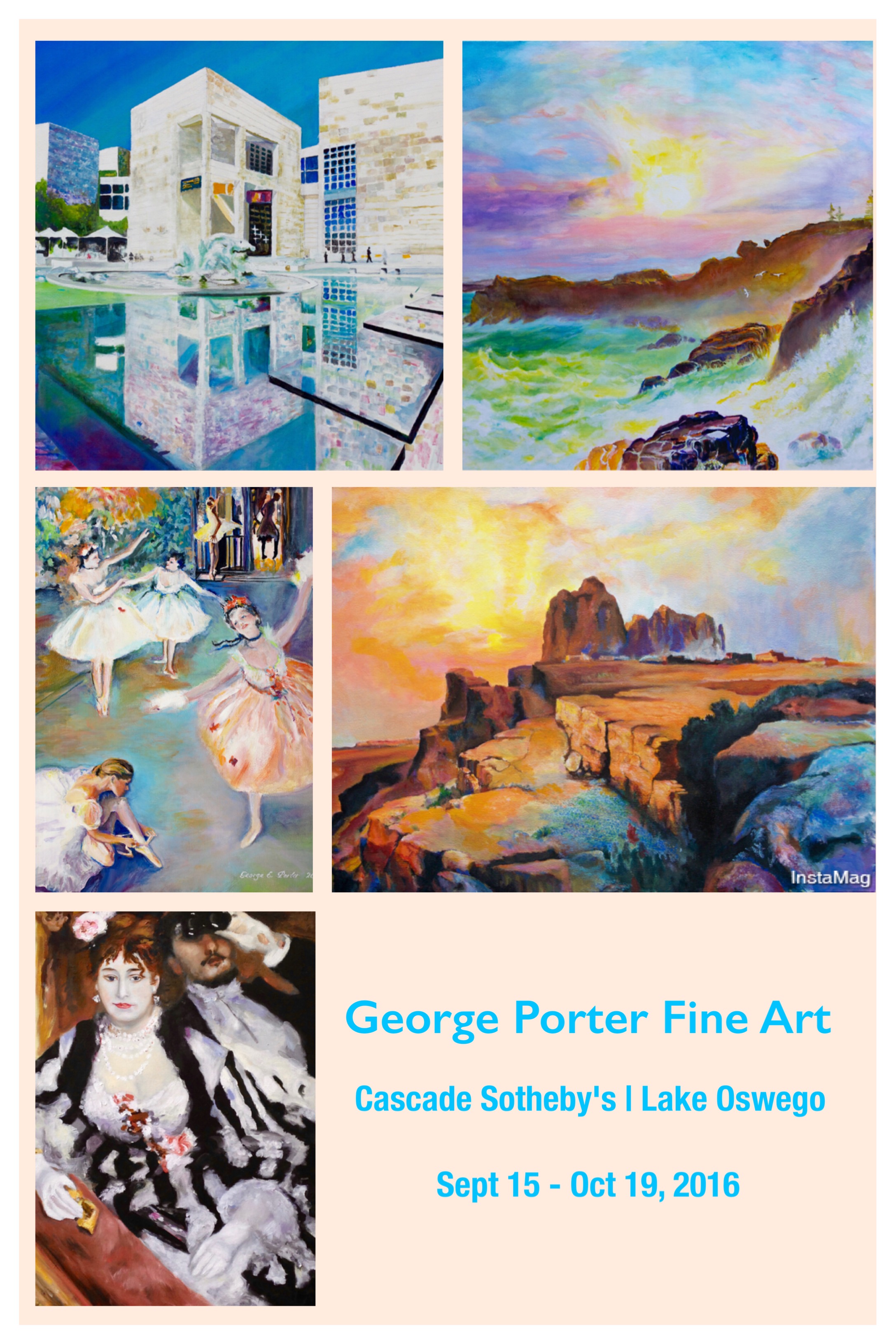 George Porter Fine Art at Cascade Sotheby's in Lake Oswego Sept 15 - Oct 19, 2016